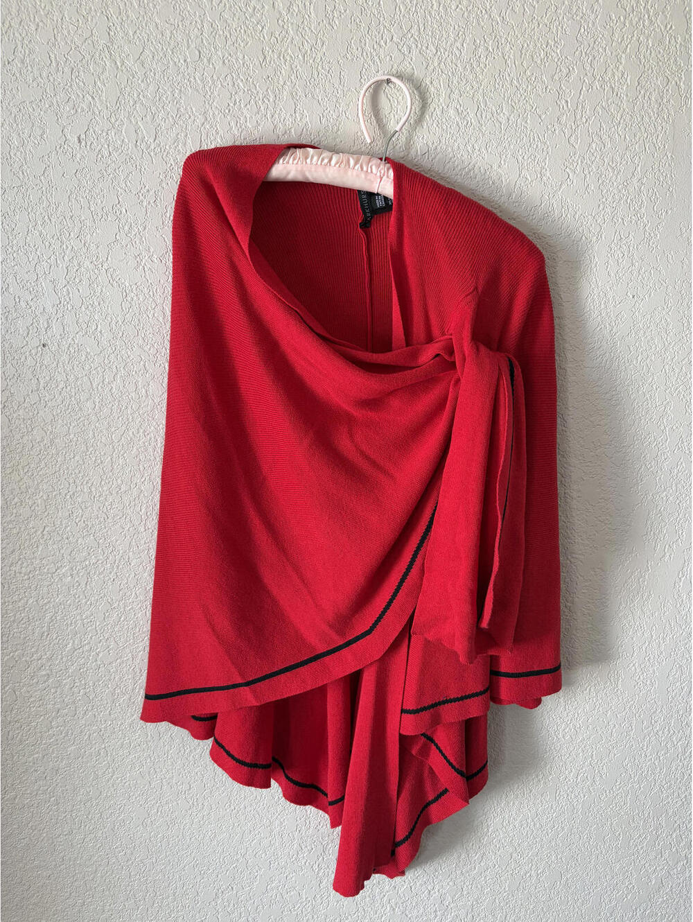 Parkhurst Covi Wrap - Red with Black One Size Cotton Blend